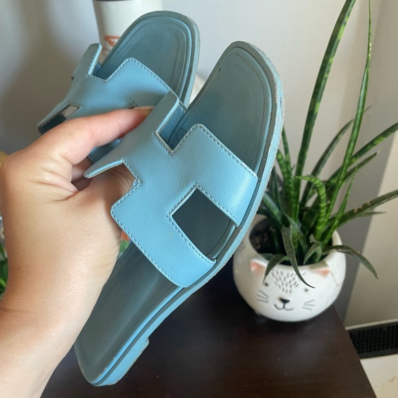 Hermes Oran blue size 35.5 - Picture 4 of 8
